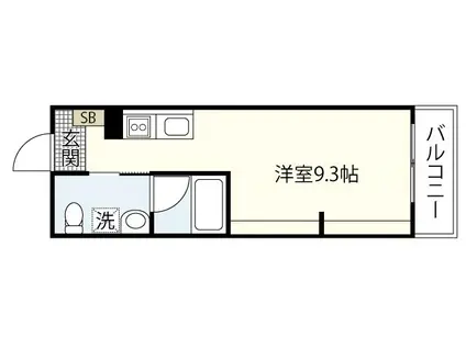 カーサコリーナ(ワンルーム/2階)の間取り写真