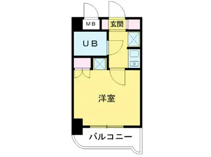 エメラルドコーポ(1K/2階)の間取り写真