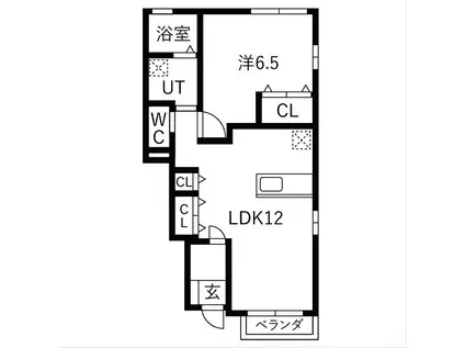 ASOBI-PALACE上志段味(1LDK/1階)の間取り写真