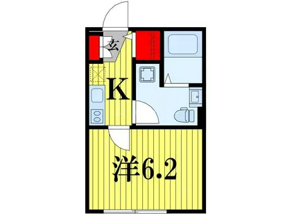 エテルノヴァローレ柏(1K/3階)の間取り写真