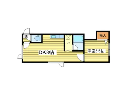 ポラリスI (1LDK/2階)の間取り写真