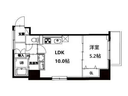 エム・グランヴィア駒形(1LDK/9階)の間取り写真
