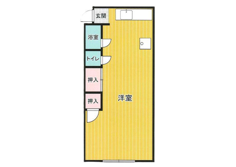 ニュー春日マンション(ワンルーム/3階)の間取り写真
