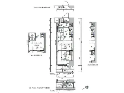 RELUXIA 亀戸(1DK/1階)の間取り写真