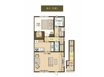 ユーソニアン妙高・美守A(1LDK/2階)の間取り写真