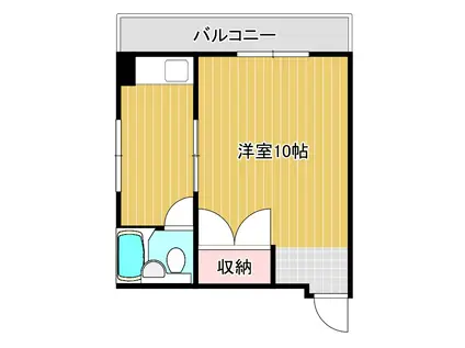 CT本田ハイツ(1DK/3階)の間取り写真