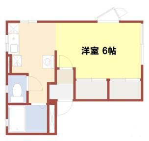 ファレ神明(1K/1階)の間取り写真
