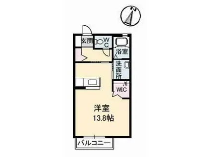 LIFE&STYLE(ワンルーム/2階)の間取り写真