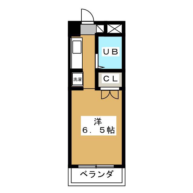 アリビオ南橋本(ワンルーム/1階)の間取り写真