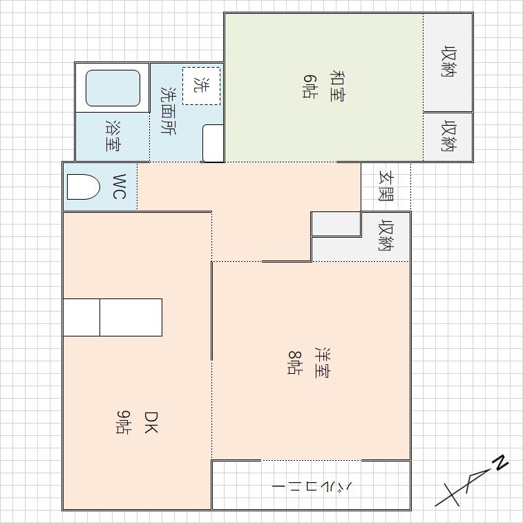 第二静山荘(2LDK/2階)の間取り写真