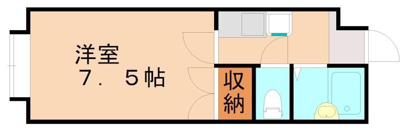 グレース緑ヶ丘(1K/3階)の間取り写真