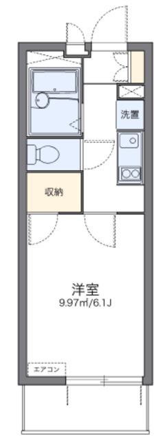 GENOVIA西川口V(1K/2階)の間取り写真