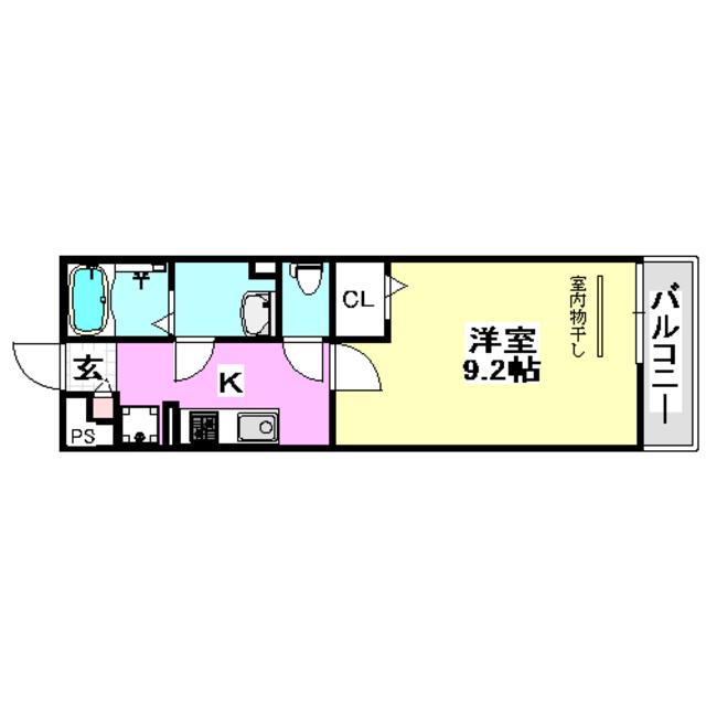 リブリ・千里丘東(1K/3階)の間取り写真