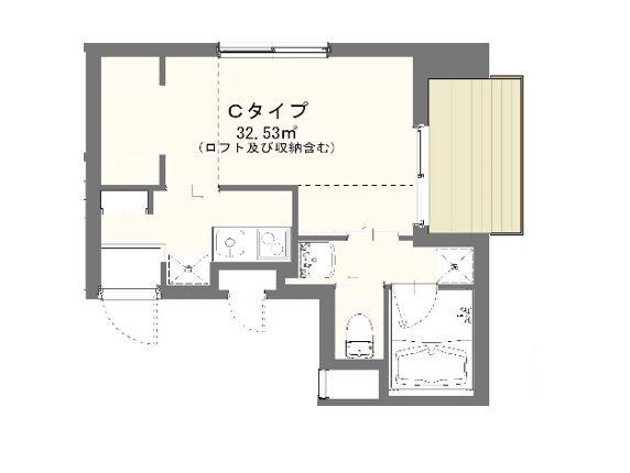 ILIOS(1K/2階)の間取り写真