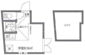 レジデンス池袋(ワンルーム/2階)の間取り写真