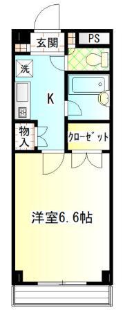 エクセラージュ(1K/2階)の間取り写真