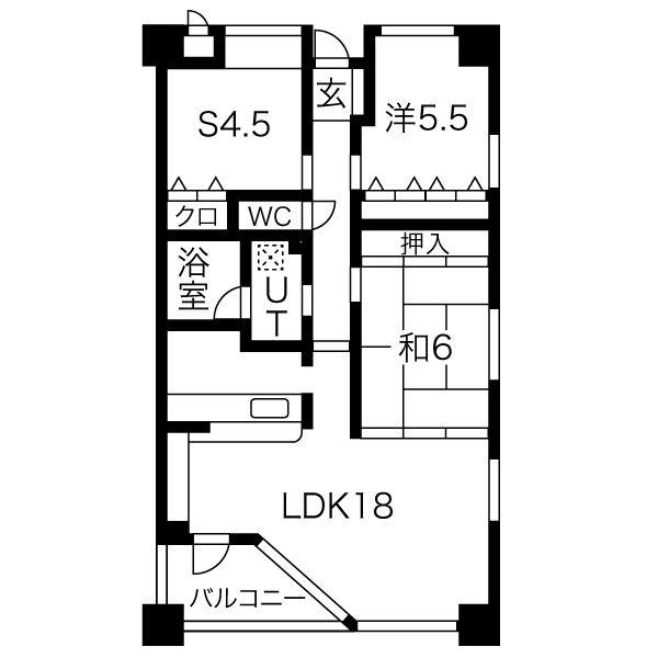 サンクレスト泉中央(3LDK/7階)の間取り写真