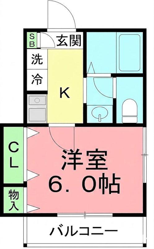 プレジオ肥田(1K/3階)の間取り写真