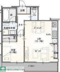 シベール御器所(1LDK/1階)の間取り写真
