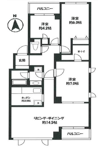 PS AZABU イースト ピーズアザブイースト(3LDK/5階)の間取り写真