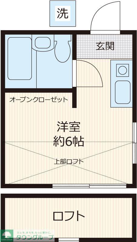 ピア多摩川(ワンルーム/1階)の間取り写真