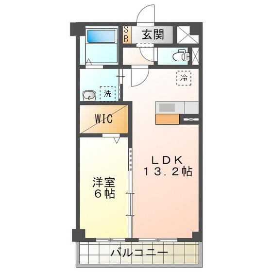 AGGRESS(1LDK/2階)の間取り写真