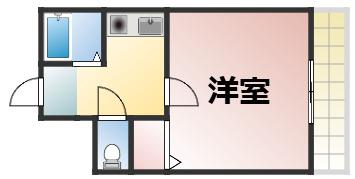 オーナーズマンション小路(1K/3階)の間取り写真