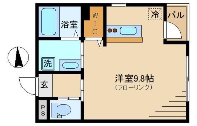 ミラージュ中野(ワンルーム/2階)の間取り写真