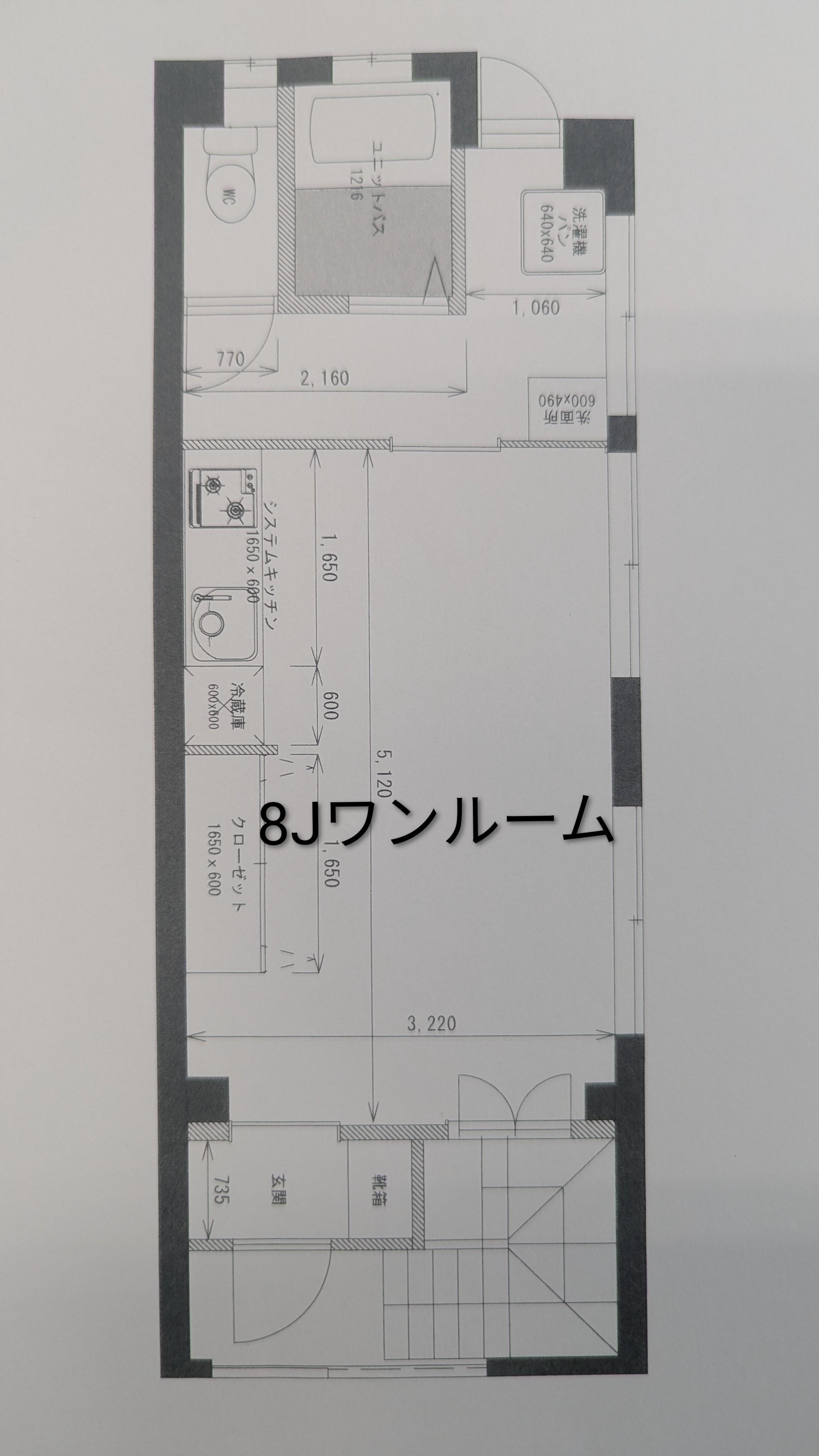 Fビル(ワンルーム/1階)の間取り写真