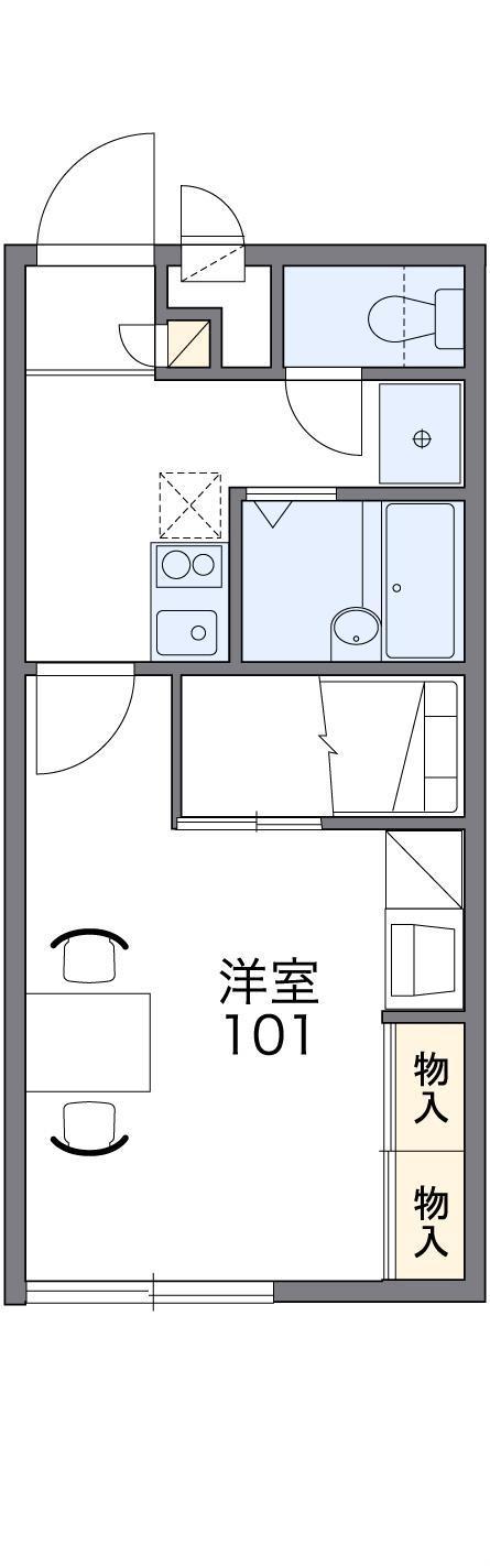 レオパレス末政(1K/2階)の間取り写真