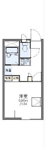 レオパレスSHIZU(1K/1階)の間取り写真