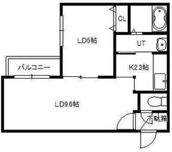 KOKOMO手稲(1LDK/3階)の間取り写真