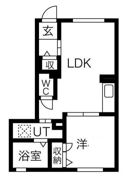 NTレジデンス(1LDK/1階)の間取り写真