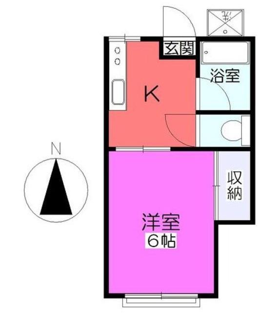 三栄コーポ(1K/2階)の間取り写真