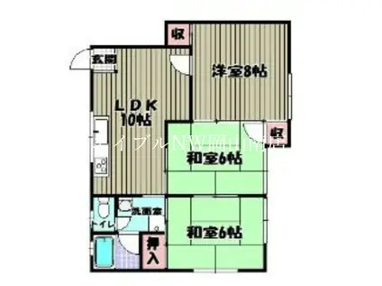 すみれコーポ(3DK/1階)の間取り写真