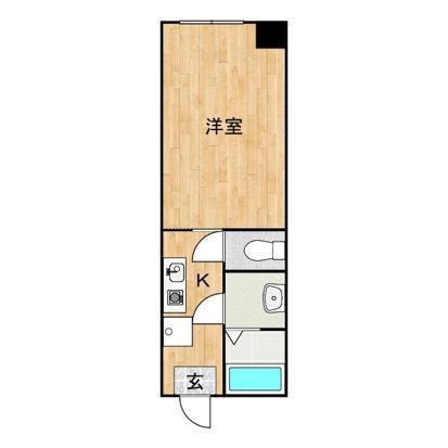 SATOビル神辺(1K/3階)の間取り写真