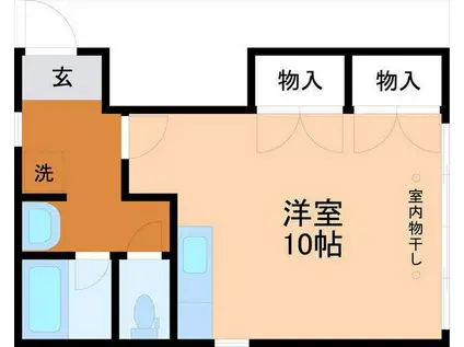 ソフィア寺町(ワンルーム/2階)の間取り写真