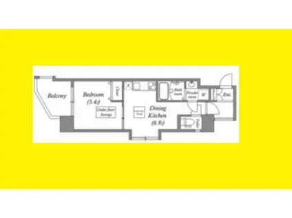 GRAMERCY JUSO-HIGASHI 1ST(1DK/8階)の間取り写真