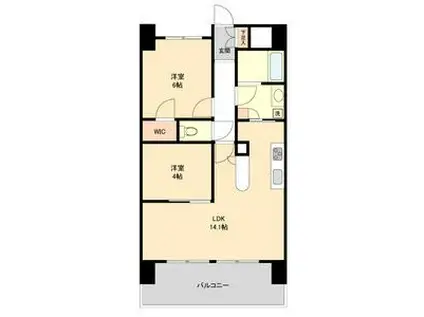 LA DOUCEUR山王(2LDK/2階)の間取り写真