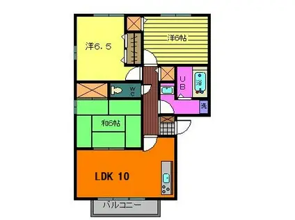 UTOPIA中央III(3LDK/3階)の間取り写真