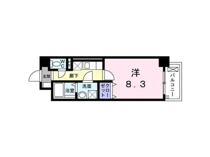 ヴィラ・アリエッタ(1K/2階)の間取り写真