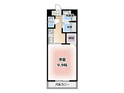 サニーウェルII(1K/1階)の間取り写真