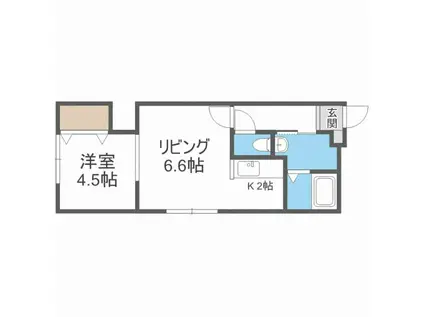 エスパス・デュ・ノール(1LDK/3階)の間取り写真