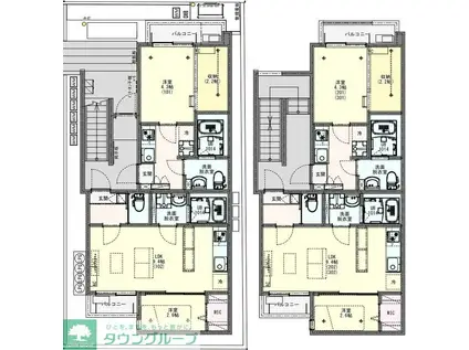 KLEIS西浦和(1LDK/1階)の間取り写真