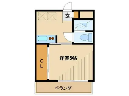 ベルストーク1(1K/7階)の間取り写真