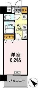 UMEX-7(1K/2階)の間取り写真