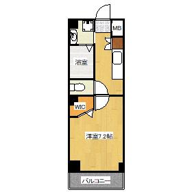 LEGEND PALACE(1K/2階)の間取り写真