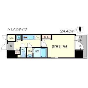 エスリード松屋町サウス(1K/5階)の間取り写真