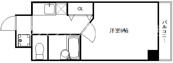 NAVIII(1K/5階)の間取り写真