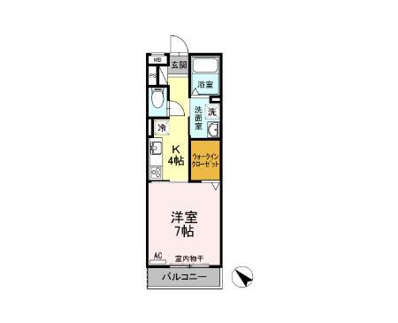 ラルーチェ(1K/3階)の間取り写真